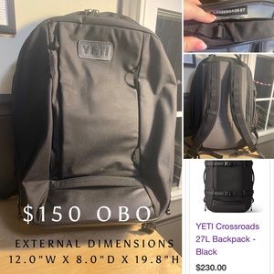 Yeti crossroads 27 backpack